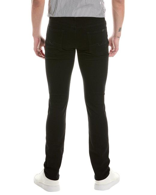 7 For All Mankind Paxtyn Black Onyx Skinny Jean for men