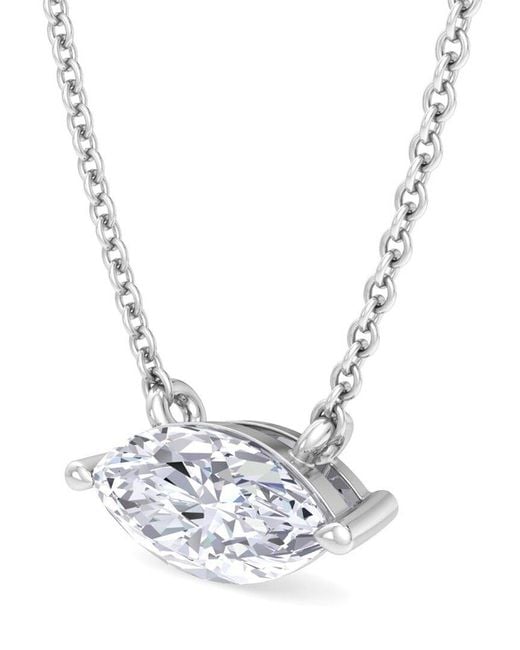 Lab Grown Diamonds Metallic 14k 2.00 Ct. Tw. Lab-grown Diamond Solitaire Pendant