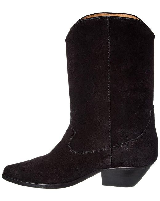 Isabel Marant Black Duerto Suede Boot