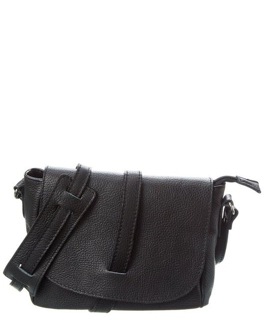 Italian Leather Black Shoulder Bag