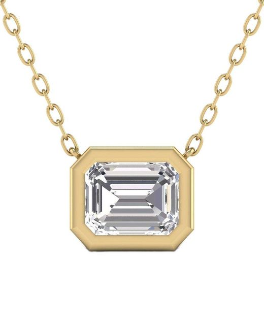 Lab Grown Diamonds Metallic 14k 0.50 Ct. Tw. Lab Grown Diamond Necklace