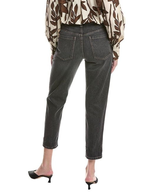 Brunello Cucinelli Black Dark Wash Straight Jean