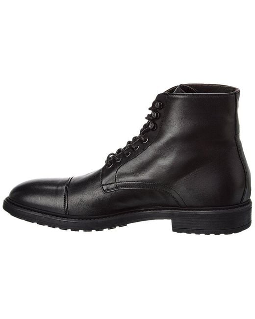 Bruno Magli Black Rufino Leather Boot for men