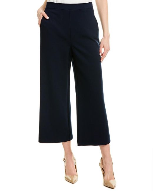 St. John Synthetic Capri Pant in Blue Lyst
