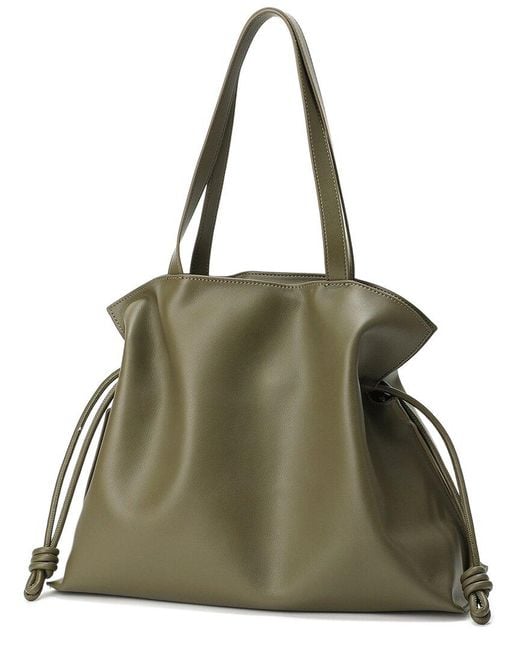 Tiffany & Fred Paris Green Smooth Leather Tote