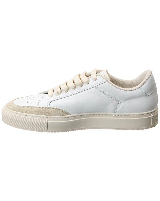 Common Projects White Tennis Pro Leather & Suede Sneaker for men