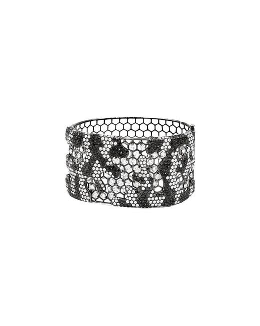Diana M White Fine Jewelry 18k 17.00 Ct. Tw. Diamond Bangle