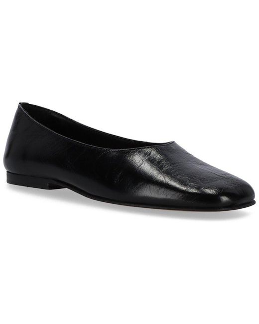 Alohas Black Edie Leather Ballet Flat