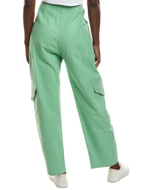 Ganni Green Suiting Pant