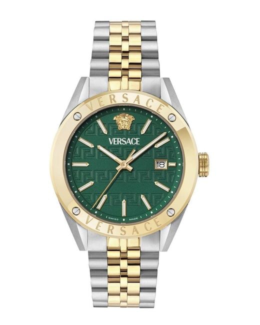 Versace Metallic Athletic Watch for men