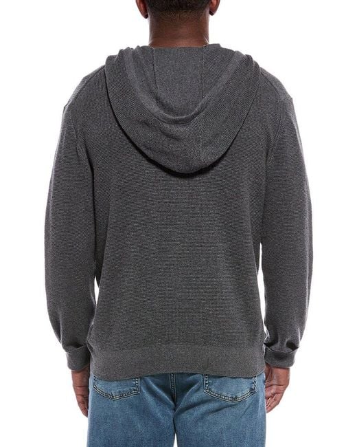 ATM Gray Waffle Cashmere-Blend Hoodie for men