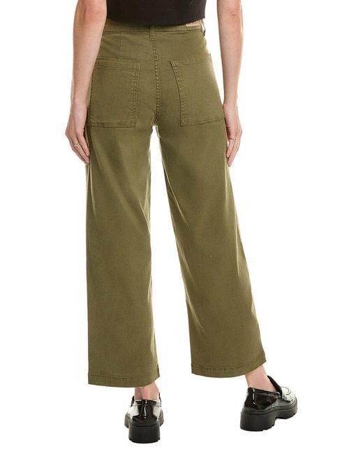 Le Jean Green Colette Patch Pocket Trouser