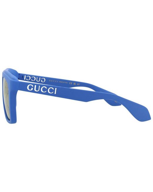 Gucci Blue Gg1570S 57Mm Sunglasses for men