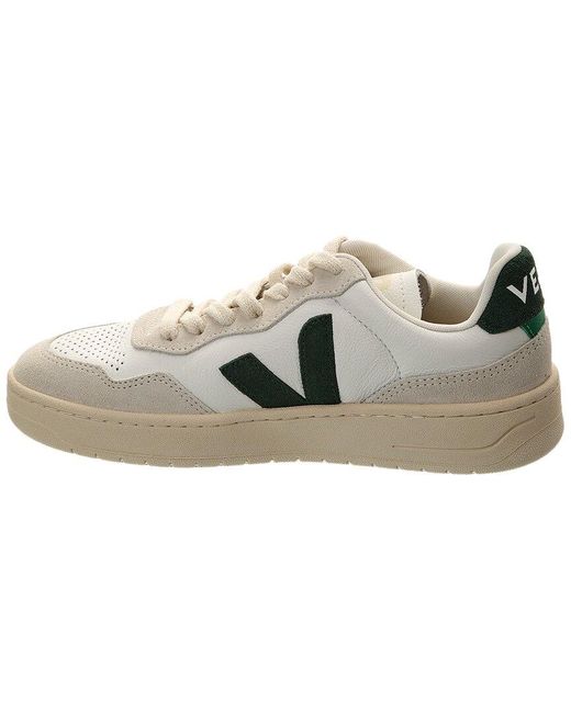 Veja White V-90 Leather Sneaker
