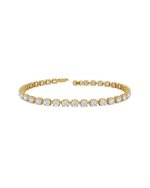 Lab Grown Diamonds White 14K 5.77 Ct. Tw. Lab-Grown Diamond Tennis Bracelet