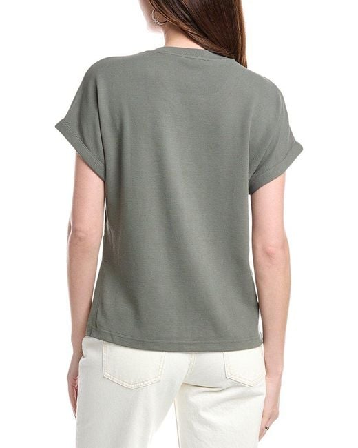 Splendid Gray Waffle Scuba Sweatshirt