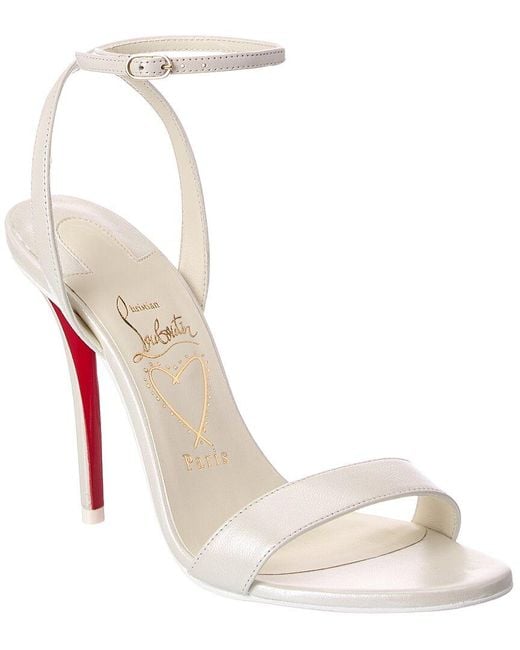 Christian Louboutin White Miss Z 100 Leather Pump