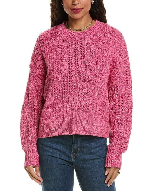 Rag & Bone Red Edie Open Stitch Sweater