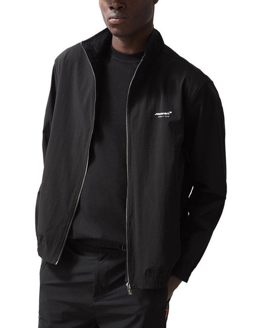 Reiss Black Isaac Technical Funnel Jacket for men