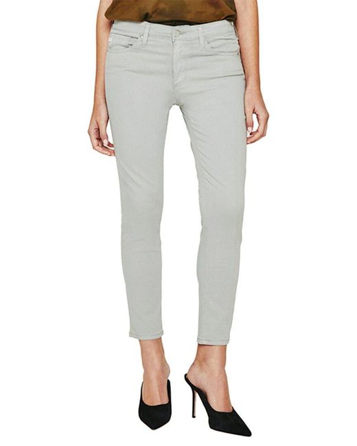 AG Jeans Gray Prima Pearl Mauve Crop Skinny Jean