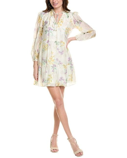 Taylor Natural Tiered Mini Dress
