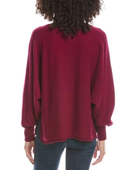 Brodie Cashmere Red Bethan Batwing Cashmere Sweater