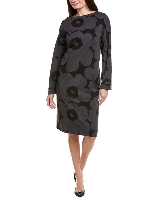 Marimekko Piata Unikko Shirtdress In Black Lyst UK Marimekko Piata Unikko Shirtdress In Black Lyst UK