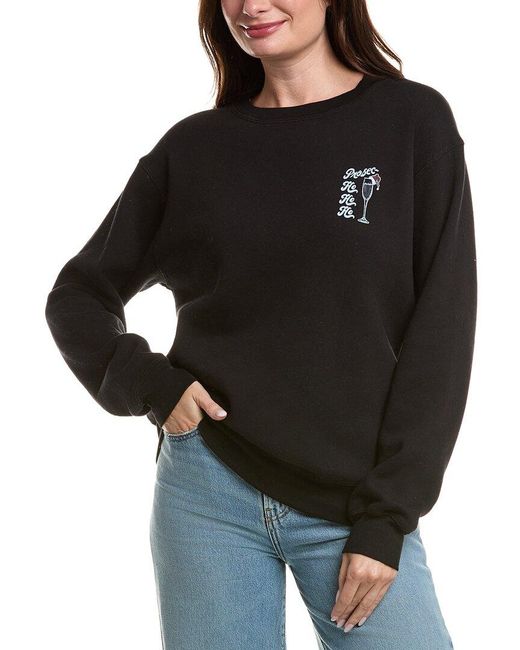 Project Social T Black Prosecco/Gin Holiday Reversible Sweatshirt