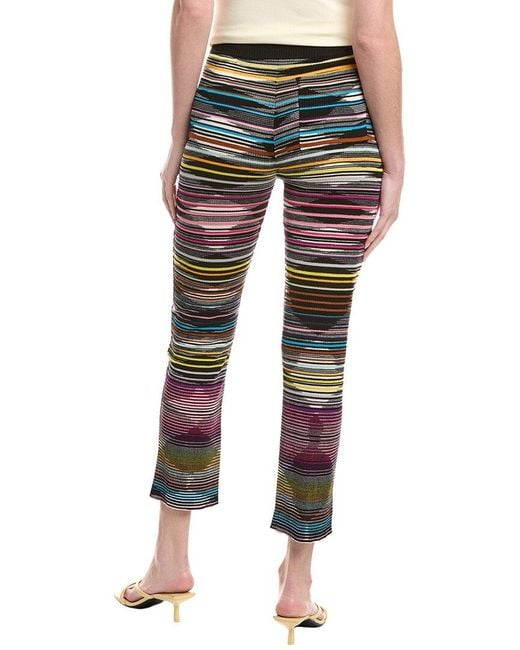 Missoni Blue Wool-Blend Pant