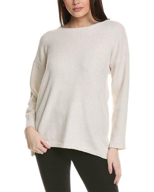 N Natori White Aura Sweater