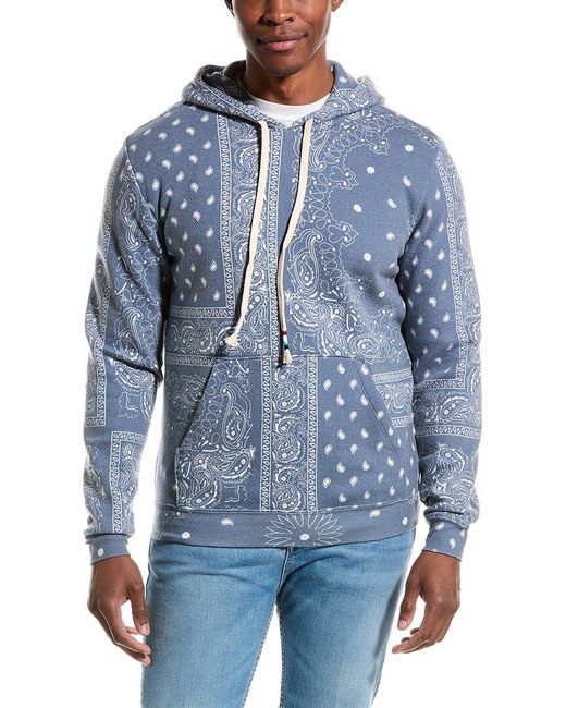 Sol Angeles Blue Patchwork Hoodie for men