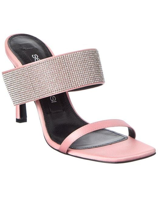 Sergio Rossi Pink Paris 90 Satin Sandal