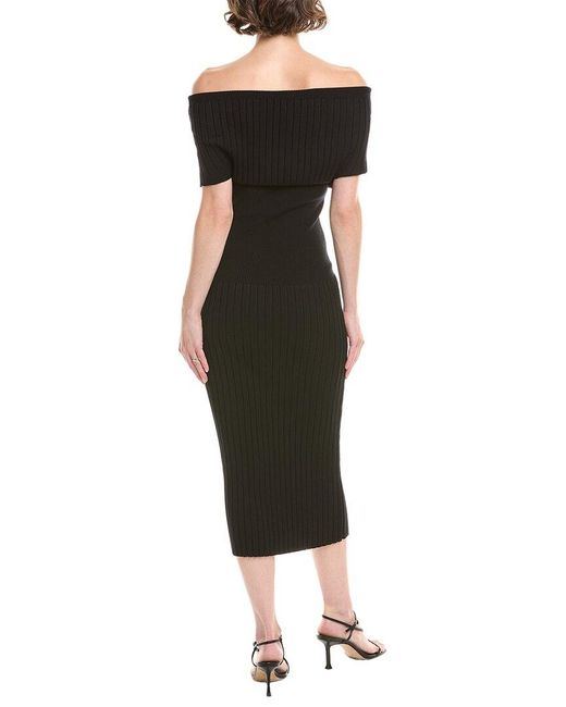 Sportmax Black Feritos Knit Dress