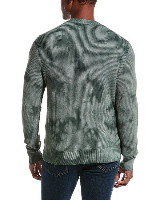 Rag & Bone Green Dexter Tie-dye Crewneck Sweater for men
