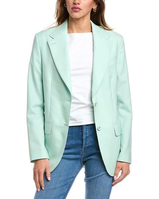 Officine Generale Green Officine Generale Giovanni Wool Blazer