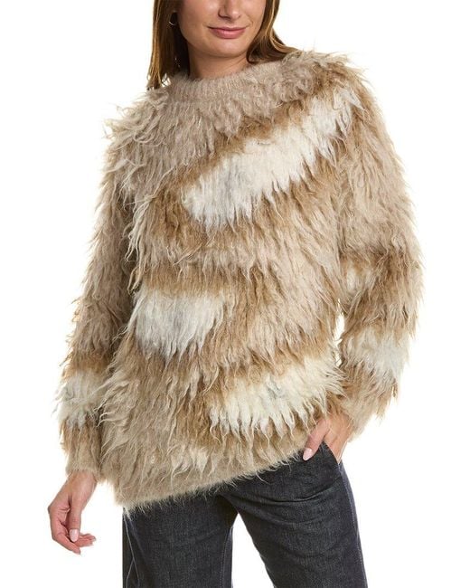 Brunello Cucinelli Natural Mohair & Alpaca-blend Sweater