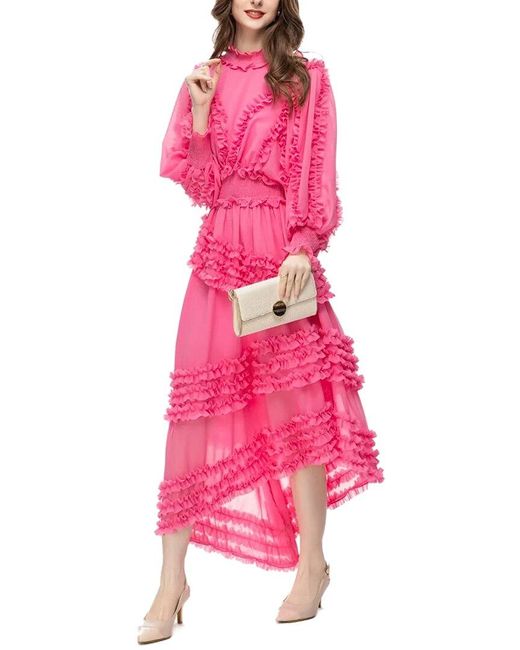 BURRYCO Pink Maxi Dress