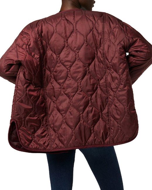 Hudson Red Oversized Quilted Liner Jacket