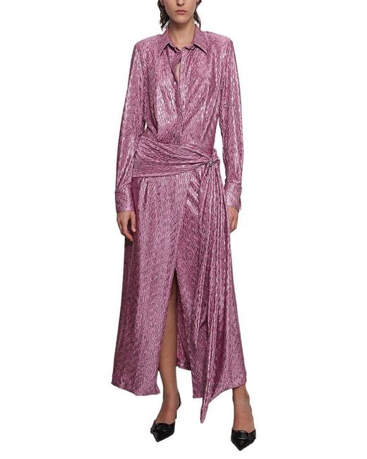 Sabina Musayev Purple Carley Midi Dress