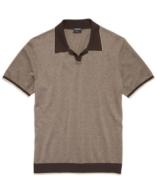 Todd Snyder Brown Silk-blend Polo Shirt for men