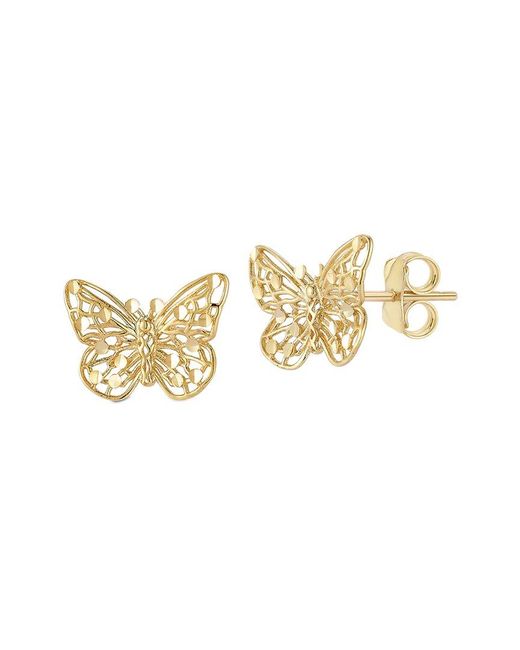 Ember Fine Jewelry Metallic 14k Butterfly Studs