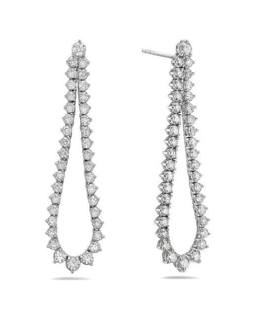 Forever Creations USA Inc. White Forever Creations 14k 2.85 Ct. Tw. Diamond Graduated Earrings