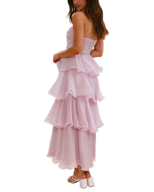 LEON GORI Purple Maxi Dress