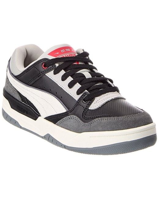 PUMA Black Rebound Retro Sd Leather Sneaker for men