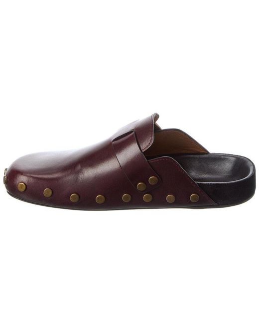 Isabel Marant Brown Mirvin Leather Clog