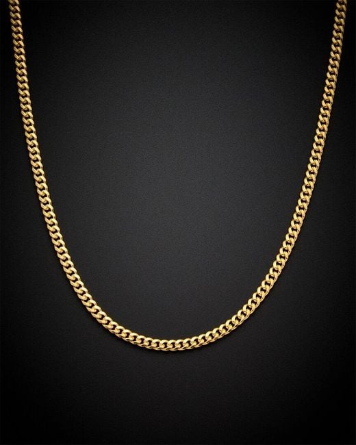 Italian Gold Black 14k Miami Cuban Necklace