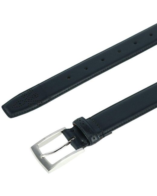 Trafalgar Black Leather Belt for men