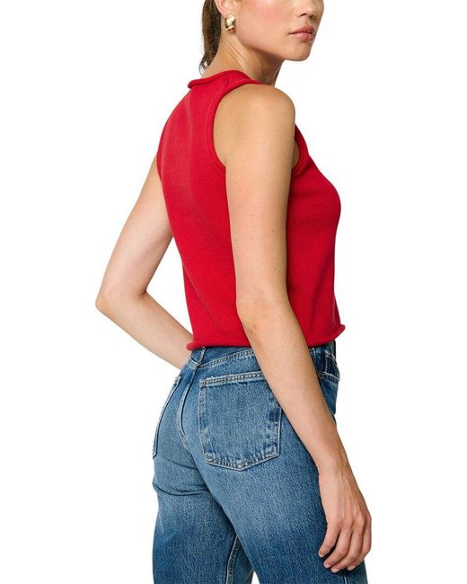 Line & Dot Red Sebastiane Sweater Top