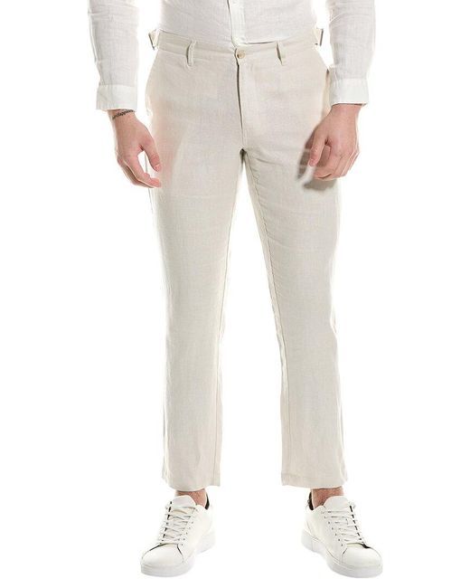 Onia Natural Linen-blend Trouser for men