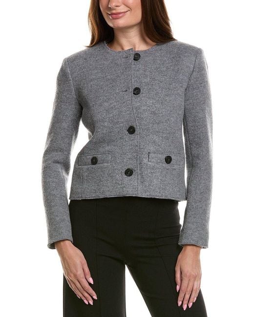Weekend by Maxmara Gray Savona Wool Jacket